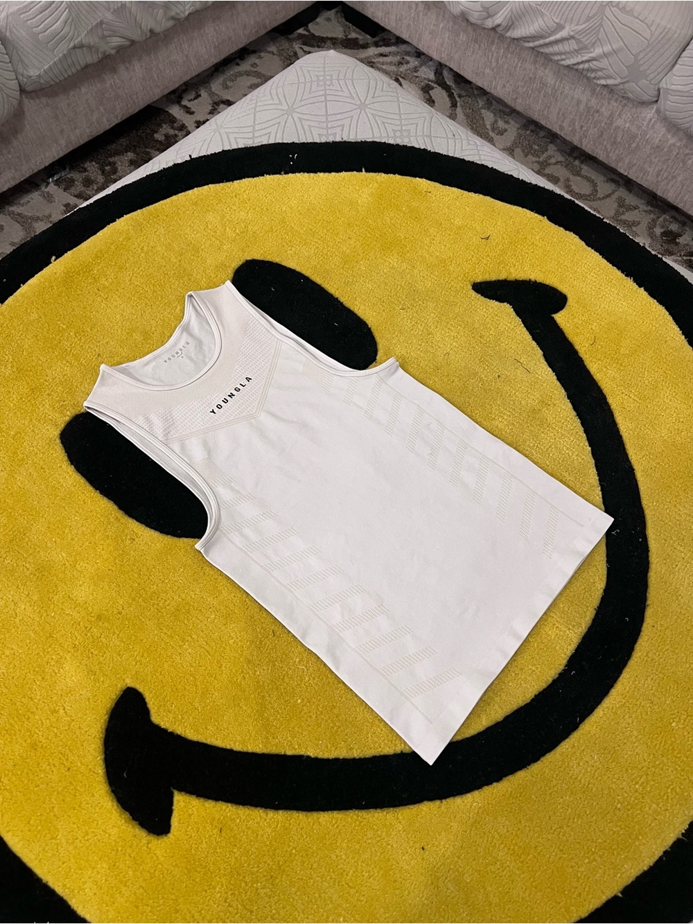 YoungLA compression tank in small color off white